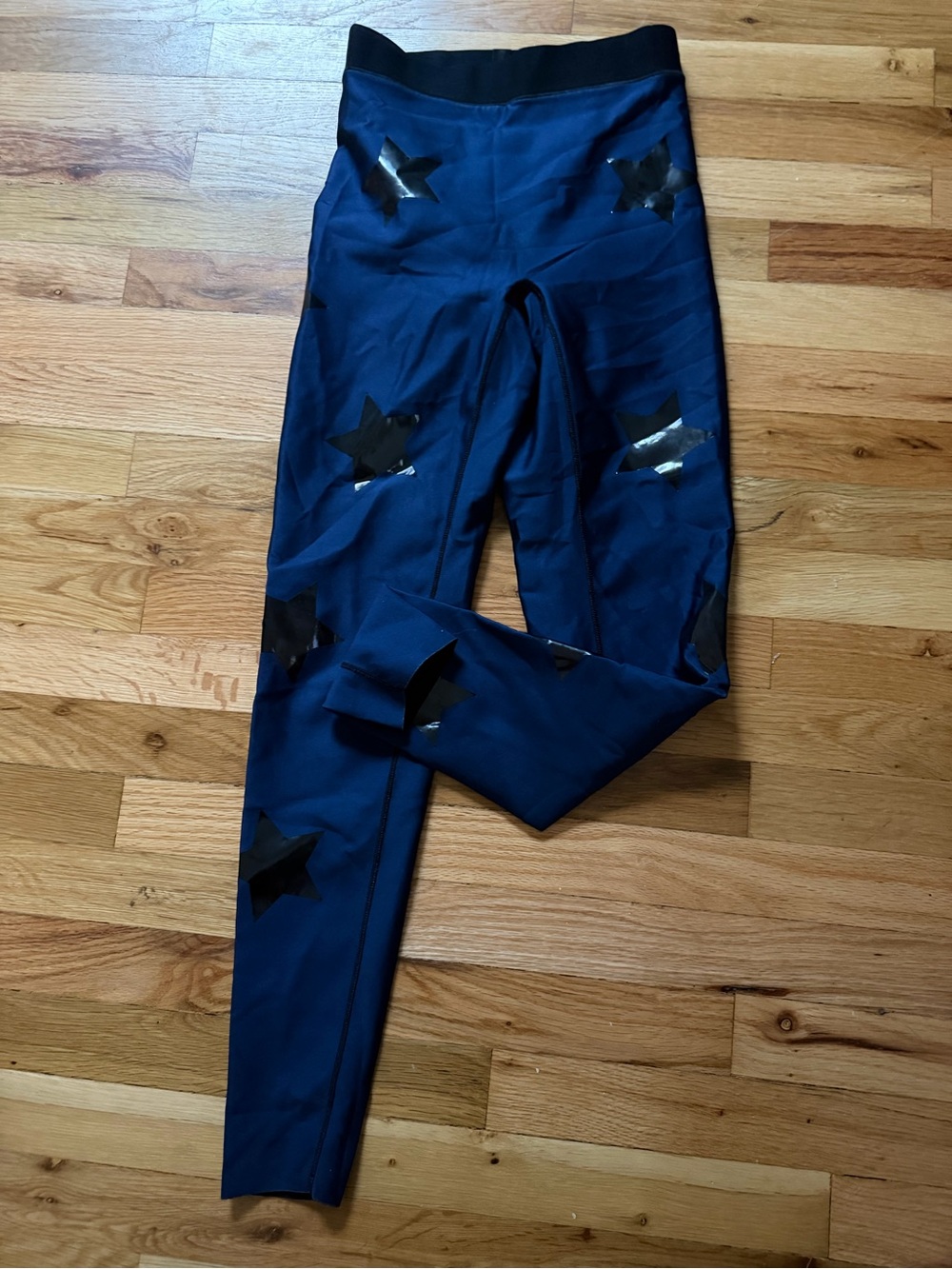 ultracor Navy Leggings with Black Star Accents
